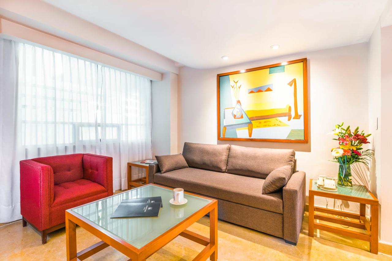 Eurostars Zona Rosa Suites Mexiko-Stadt Exterior foto Living room